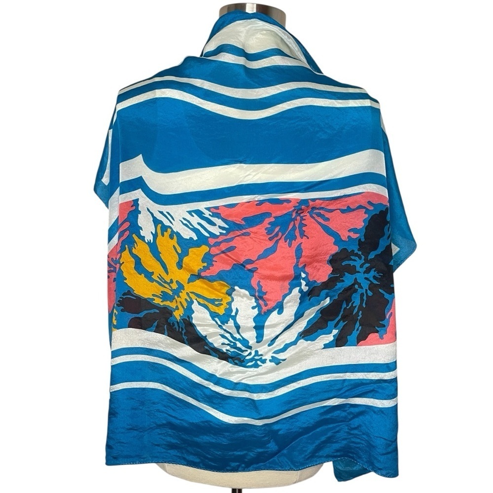 SACHA 100%‎ Silk Tropical Themed 30x30 Scarf